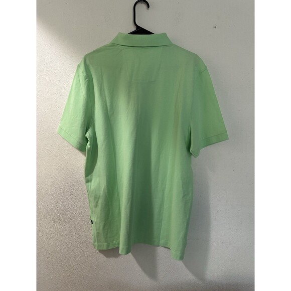 Nautica Performance Cotton Polo Shirt Mens L , Chest 46” Coastal  Lime Green - Picture 2 of 7
